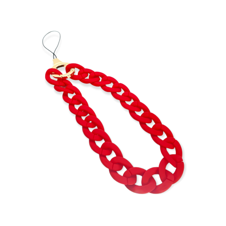 jewelry for phone with red bone chain1